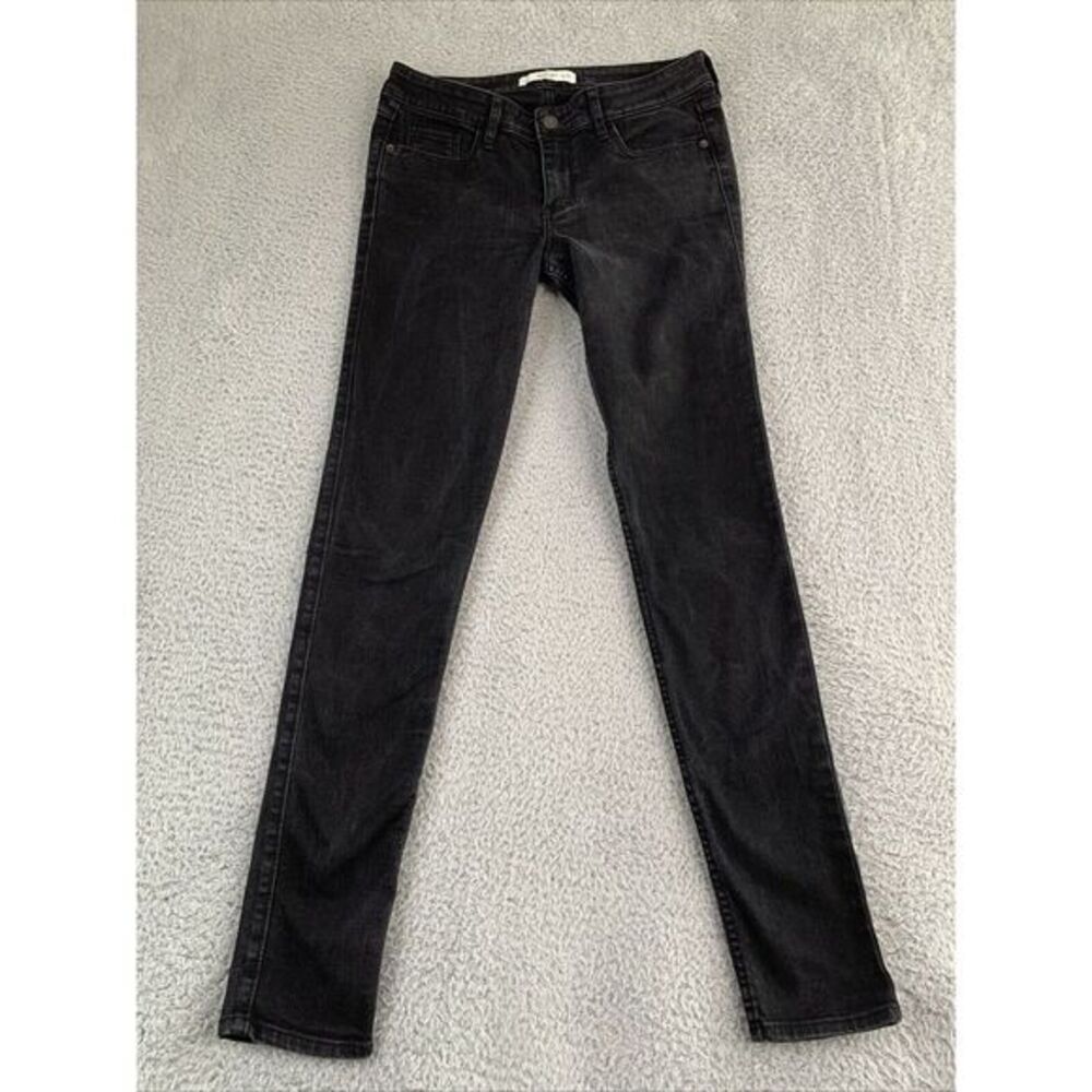 Abercrombie & Fitch Jeans‎ Womens Size 27  Cotton Blend Denim Black Zip Button
